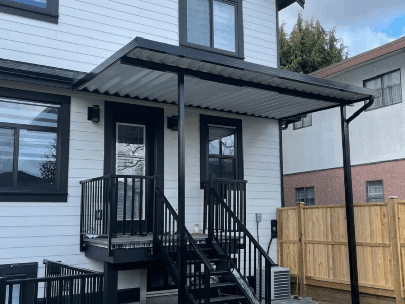 Aluminum patio cover installation by San Diego Aluminum