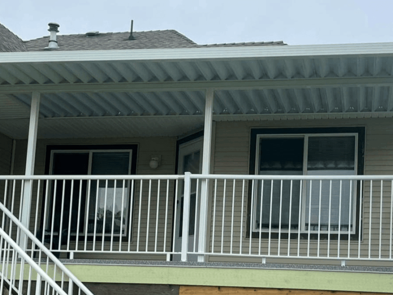 Aluminum patio cover installation by San Diego Aluminum