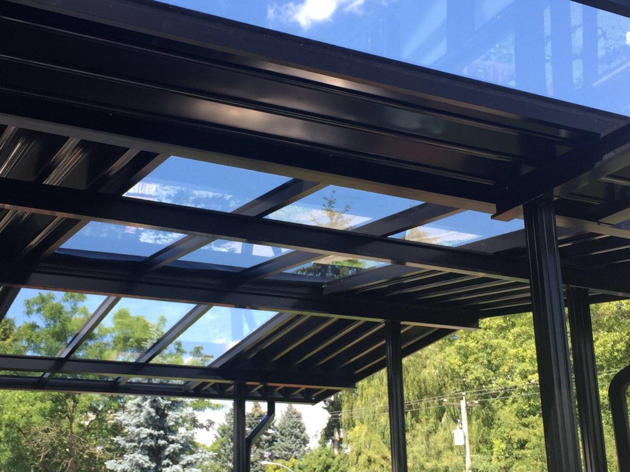 Multi-vehicle aluminum carport