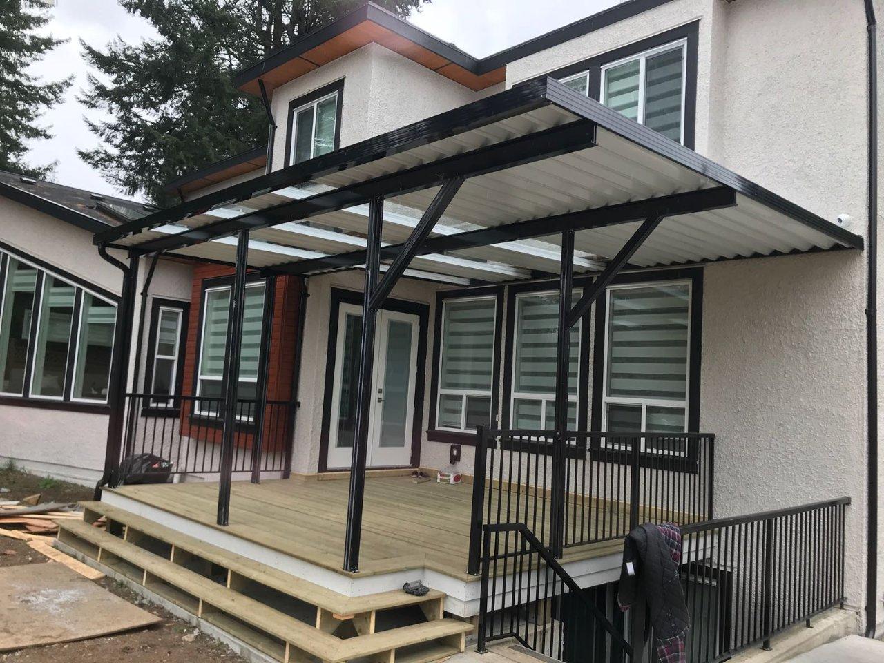 Lattice shade cover installation