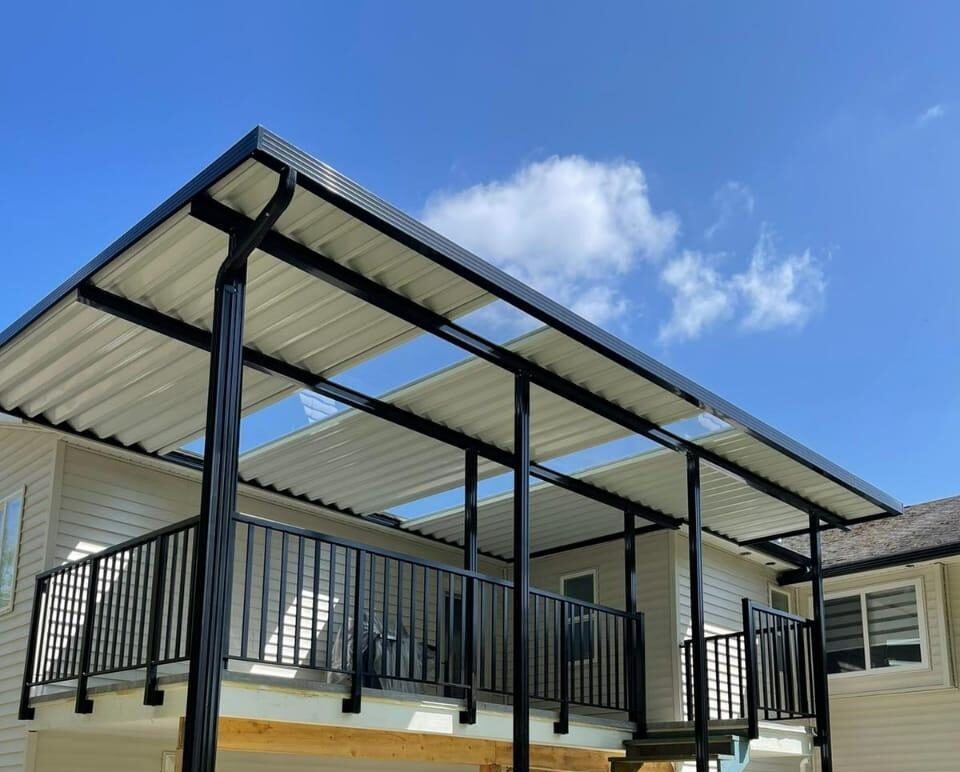 Custom aluminum pergola