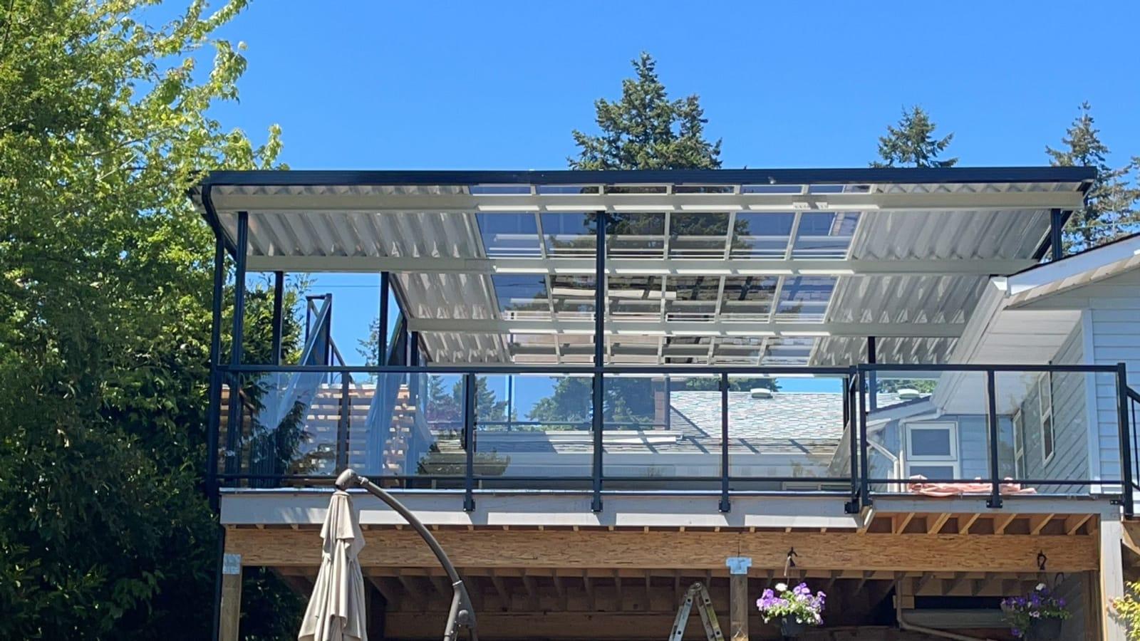 Decorative aluminum structure