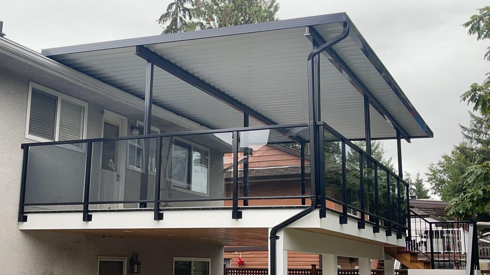 Aluminum patio cover installation in Poway