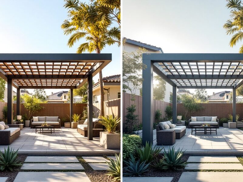 aluminum pergola san diego illustration