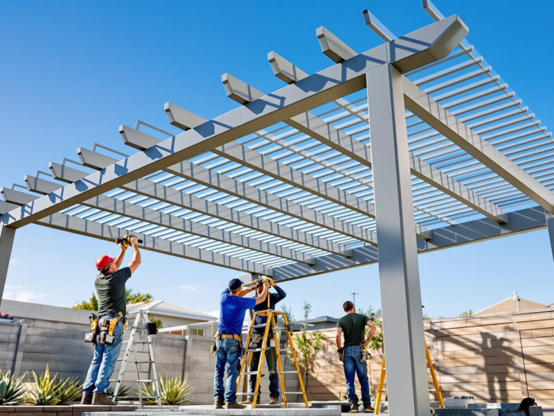 aluminum pergola installers near me illustration