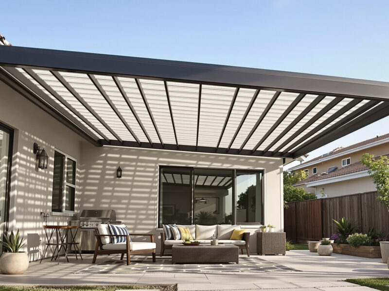 outdoor shade structures san diego illustration